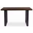 Masă dining extensibilă TOMAS 130–230 cm nuc/negru