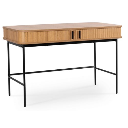 Birou 120 cm, finisaj stejar riflat TRISH