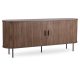 Comodă TRISH 180 cm cu uși glisante, culoare nuc