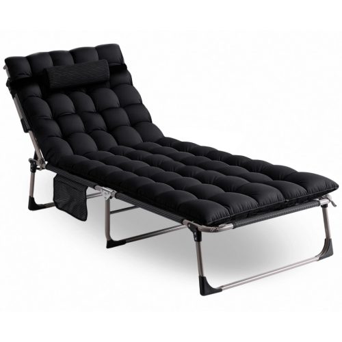 Șezlong de grădină VENUS negru