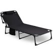 Șezlong de grădină VENUS negru
