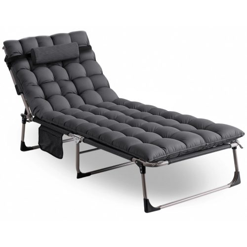 Șezlong de grădină VENUS gri