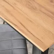 Masă de dining extensibilă în culorile stejar/negru. BEN 80–200 cm