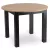 Masă de dining stejar Artisan/negru, HARRY 102–142 cm