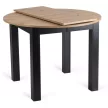 Masă de dining stejar Artisan/negru, HARRY 102–142 cm