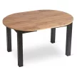 Masă extensibilă HARRY 102–142 cm, stejar Craft/negru