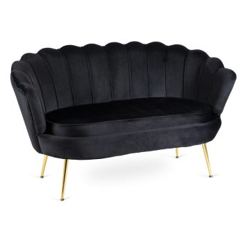 Canapea ZENDAYA neagră pentru living