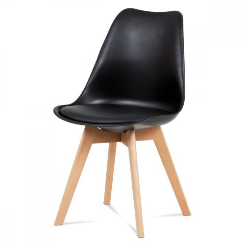 Scaun modern Monza scandinav Multicolor din piele textilă Perna scaunului 