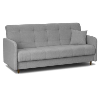 Canapea extensibilă TIVOLI cu tapițerie bouclé gri