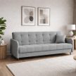 Canapea extensibilă TIVOLI cu tapițerie bouclé gri