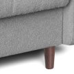 Canapea extensibilă TIVOLI cu tapițerie bouclé gri