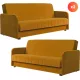 Set 2 buc., canapea extensibilă culoare muștar, tapițerie velur PORTO