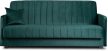 Canapea rabatabilă culoare verde, tapițerie catifea PORTO