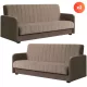 Set 2 buc., canapea extensibilă culoare bej PORTO