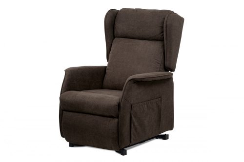 Fotoliu Pentru Tv Și Relaxare Cu Control Electric  Textil Maro Tv-1190