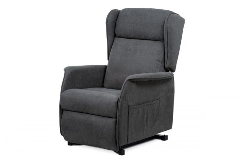 Fotoliu Pentru Tv Și Relaxare Cu Control Electric, Tapițerie Textil Gri Tv-1190