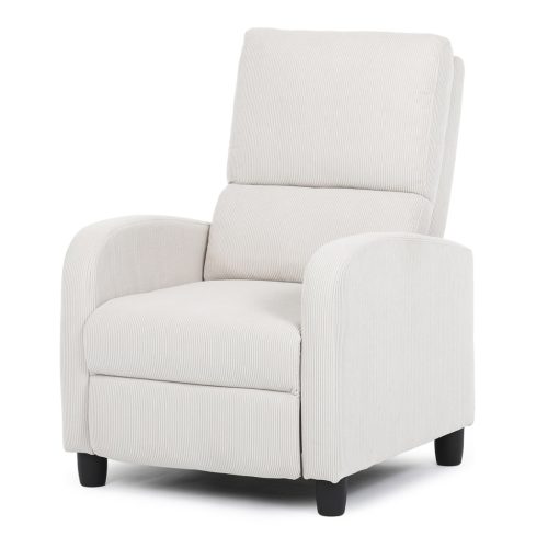 Fotoliu Pentru Tv Și Relaxare  Catifea Matlasată Bej, Reglabil Manual Tv-4011