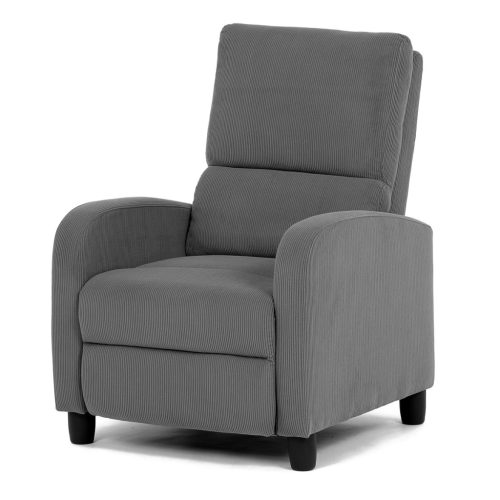 Fotoliu De Relaxare Și TV Culoare Gri,Material Catifea Matlasată, Reglabil Manual, Rabatalil, TV-4011