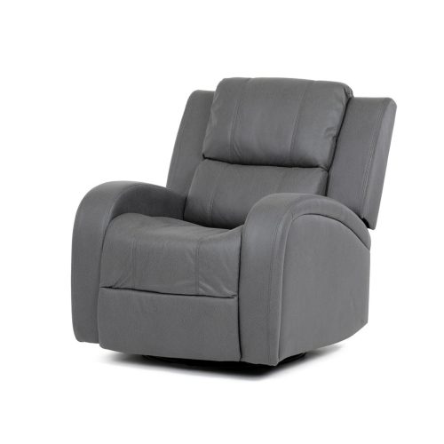 Fotoliu De Relaxare Și TV Culoare Gri , Reglabil Manual, Rabatalil,Tapițat cu Textil Efect De Piele, TV-4089