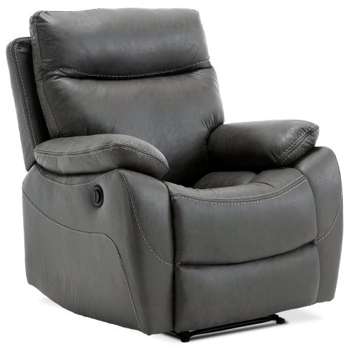 Fotoliu De Relazare Și Televizor, Electric 1 Motor 240 V , Capitonat Cu Textil Gri 