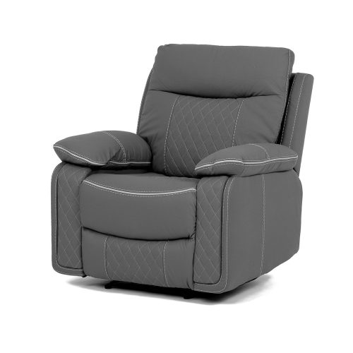 Fotoliu Pentru Tv Și Relaxare Cu Control Electric , Piele Ecologică Gri Tv-4134