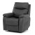 Fotoliu TV si Relax, electric, 3 motoare, stofa gri cu decor piele periata TV-5874