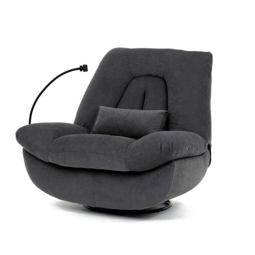 Fotoliu relax și TV. Reglabil electric, cu control vocal (ENG), difuzor, iluminare de fundal, suport pentru telefon, cutie de depozitare, memorie