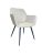 Scaun Modern Treviso Tapițat, Culoare Bej, cu picioare metalice