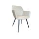 Scaun Modern Treviso Tapițat, Culoare Bej, cu picioare metalice