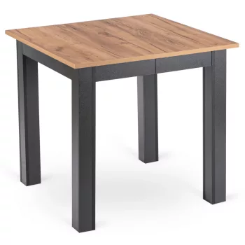   Masă extensibilă dining 80–200 cm, culoare stejar craft/negru BEN