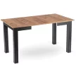 Masă extensibilă dining 80–200 cm, culoare stejar craft/negru BEN