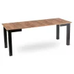 Masă extensibilă dining 80–200 cm, culoare stejar craft/negru BEN