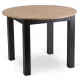 Masă extensibilă de dining 102–142 cm, culoare stejar artisan/negru HARRY