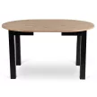 Masă extensibilă de dining 102–142 cm, culoare stejar artisan/negru HARRY
