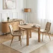 Masă de dining extensibilă 102–142 cm, finisaj stejar artisan HARRY