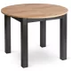 Masă extensibilă de dining 102–142 cm, culoare stejar craft/negru HARRY
