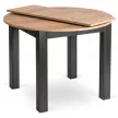 Masă extensibilă de dining 102–142 cm, culoare stejar craft/negru HARRY