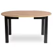 Masă extensibilă de dining 102–142 cm, culoare stejar craft/negru HARRY