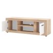 Comodă TV BLAGO 140 cm stejar sonoma și alb