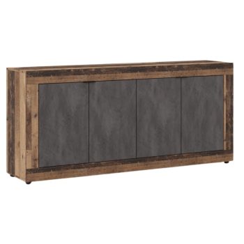 Comodă BLAGO 180 cm culoare stejar închis și grafit