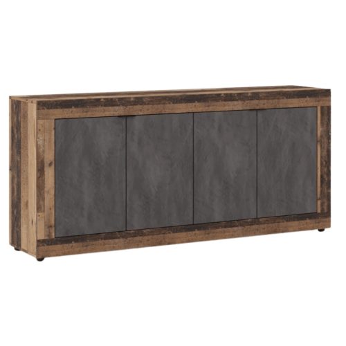 Comodă BLAGO 180 cm culoare stejar închis și grafit