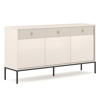 Comodă 154 cm cu front striat culoare cașmir – MARCOS