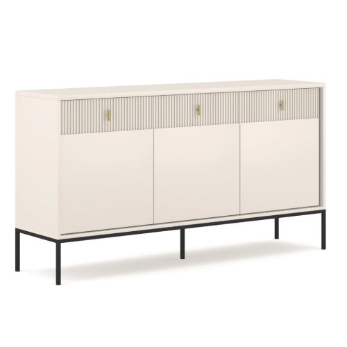 Comodă 154 cm cu front striat culoare cașmir – MARCOS