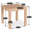 Masă extensibilă MAX 80-160 cm stejar artisan