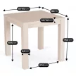 Masă extensibilă MAX 80-160 cm nuc macadamia