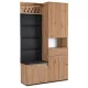 Set mobilier hol 120 cm stejar artisan/grafit – MODENA