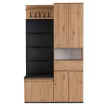 Set mobilier hol 120 cm stejar artisan/grafit – MODENA