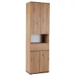 Set mobilier hol 120 cm stejar artisan/grafit – MODENA