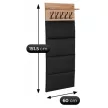 Set mobilier hol 120 cm stejar artisan/grafit – MODENA