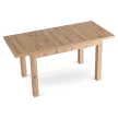 Masă de dining extensibilă 120–160 cm, finisaj stejar artisan SKUBI
